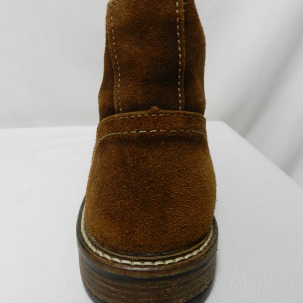 NAOT Pilot Suede ankle lace up Boots Shearling lined Men brown Size Sz 43 10.5 - Picture 7 of 12